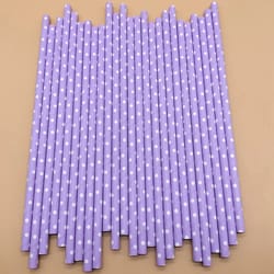 purple biodegradable paper straws for birthdays weddings and party drinks
