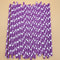 Purple Biodegradable Paper Straws For Birthdays Weddings And Party Drinks 3