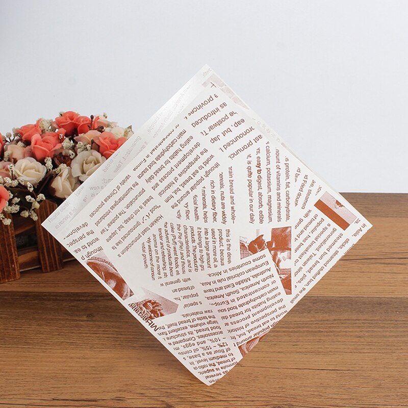 Triangular Greaseproof Kraft Food Bags for Burgers Donuts and Bakery Treats
