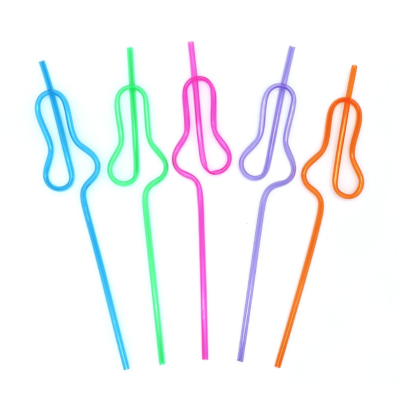 Bride To Be Gourd Shape Bachelorette Party Straws Set 1