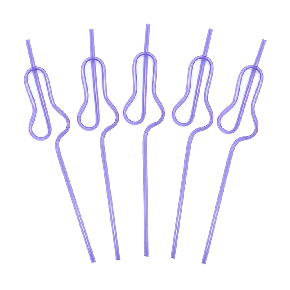 Bride To Be Gourd Shape Bachelorette Party Straws Set 2
