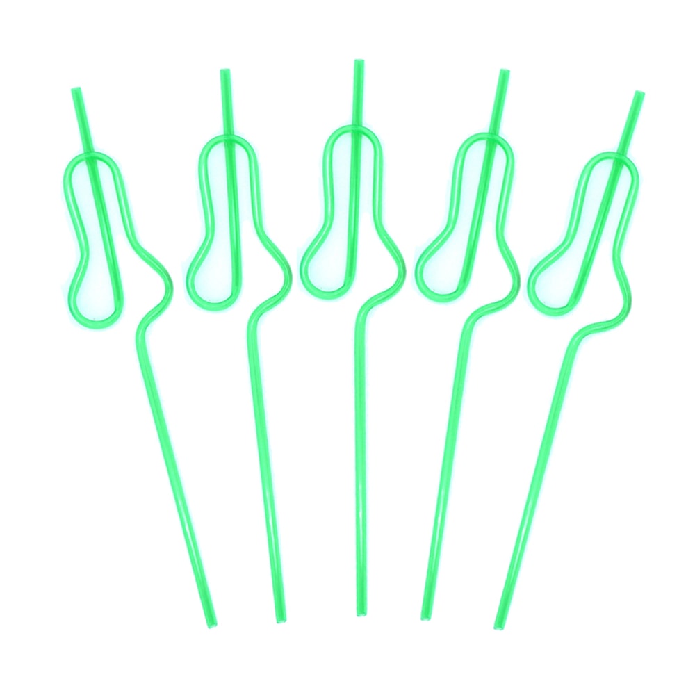 Bride To Be Gourd Shape Bachelorette Party Straws Set 10