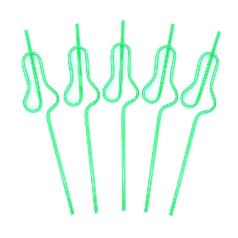 Bride To Be Gourd Shape Bachelorette Party Straws Set 10