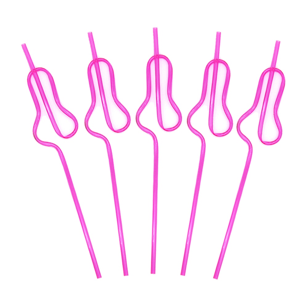 Bride To Be Gourd Shape Bachelorette Party Straws Set 8