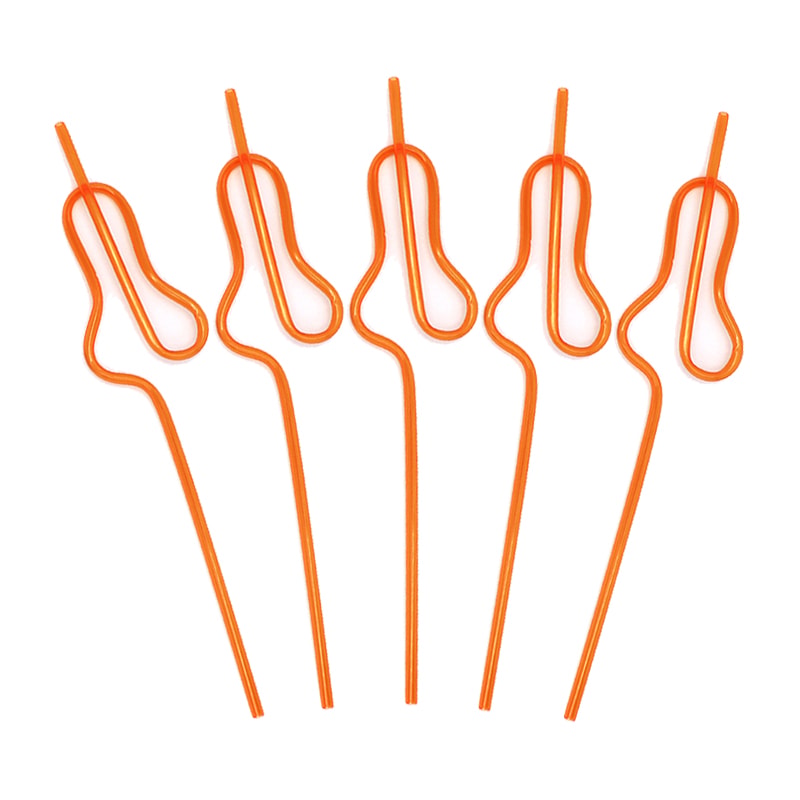 Bride To Be Gourd Shape Bachelorette Party Straws Set 7