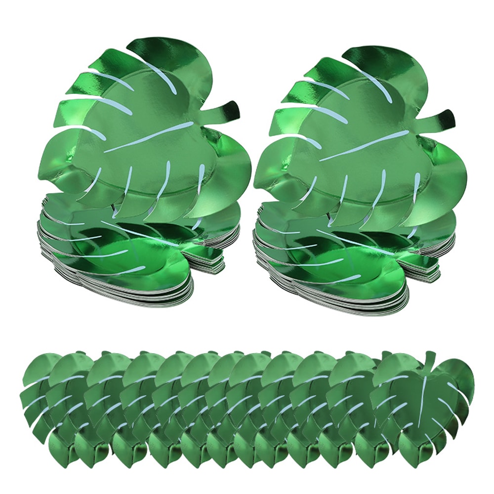 Palm Leaf Party Plates For Beach Summer Birthday Parties 1