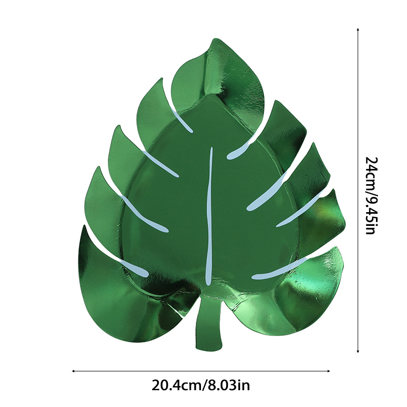 Palm Leaf Party Plates For Beach Summer Birthday Parties 5