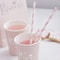 Pink Biodegradable Paper Straws for Parties, Weddings and Baby Showers