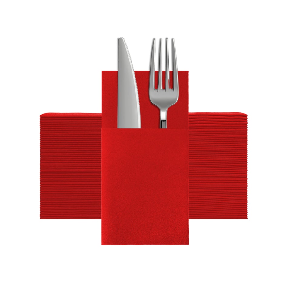Dinner Napkins With Built In Flatware Pocket Elegant Disposable Table Napkins 8