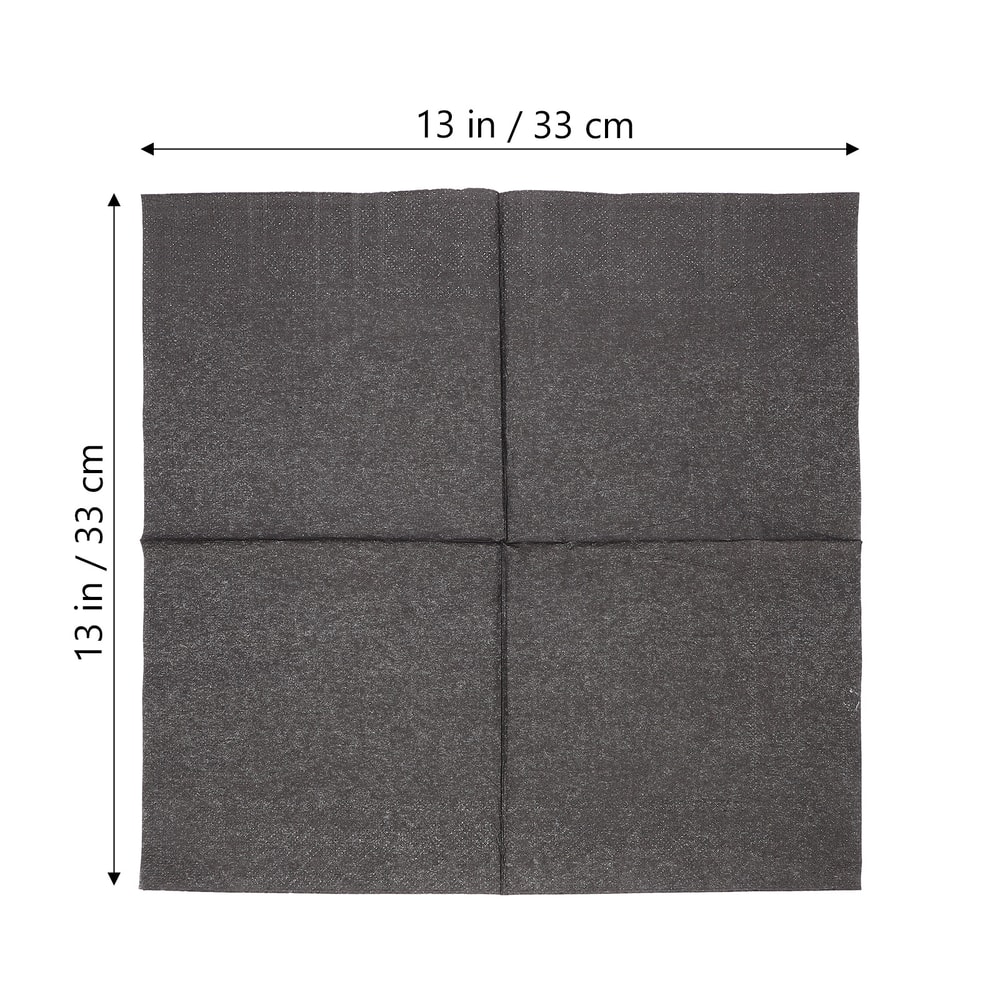 Black Cocktail Napkins Disposable Party Napkins for Weddings and Events
