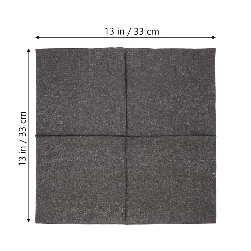 Black Cocktail Napkins Disposable Party Napkins for Weddings and Events