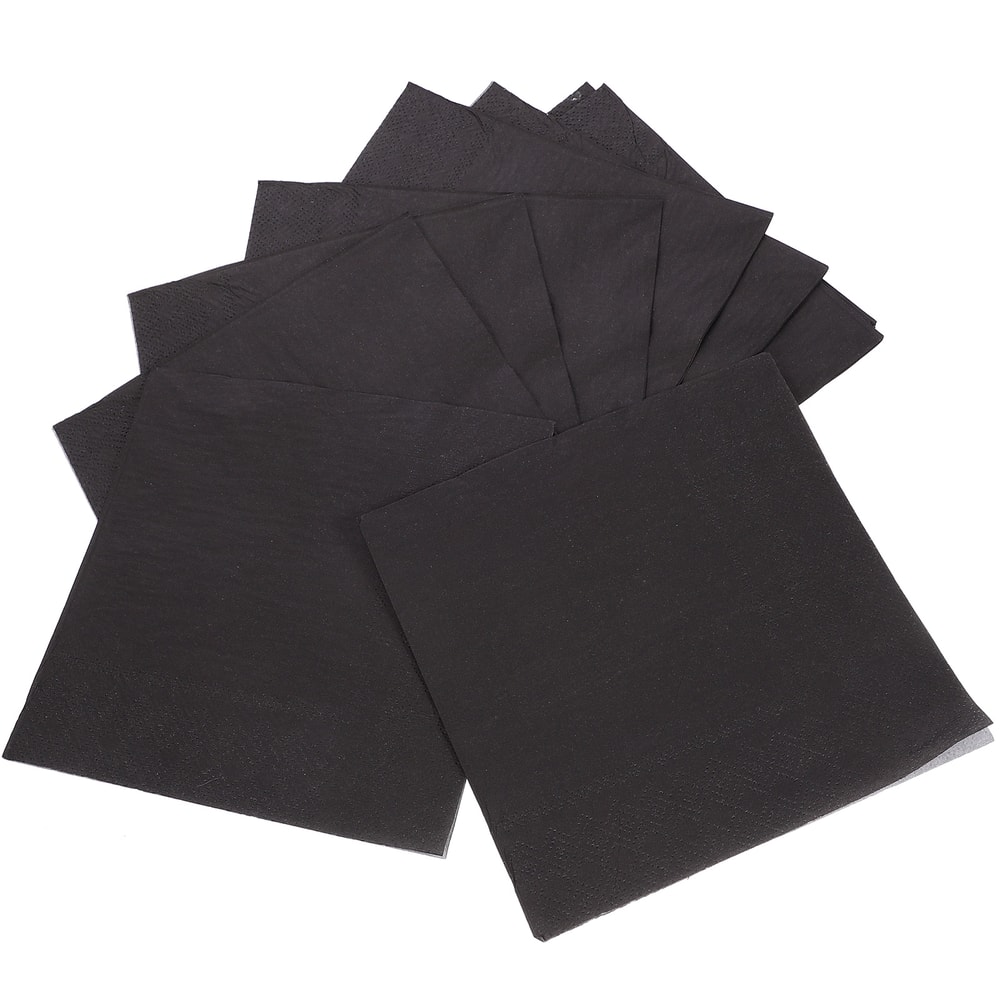 Black Cocktail Napkins Disposable Party Napkins for Weddings and Events