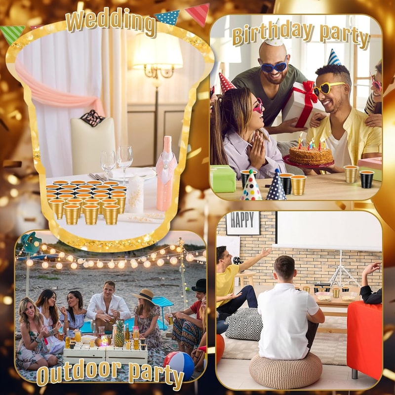 Premium Disposable Shot Glasses Mini Party Cups Plastic Shot Cups 2