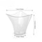 Premium Disposable Plastic Dessert Cups Clear Twist Triangle Dessert Cups