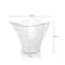 Premium Disposable Plastic Dessert Cups Clear Twist Triangle Dessert Cups