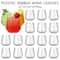 Plastic Ribbed Wine Glasses for Parties and Outdoor Entertaining