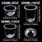 U Shaped Disposable Dessert Cups With Lids For Parfait Mousse And Fruit 1