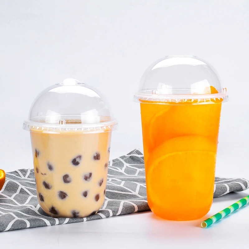 U Shaped Disposable Dessert Cups With Lids For Parfait Mousse And Fruit 2