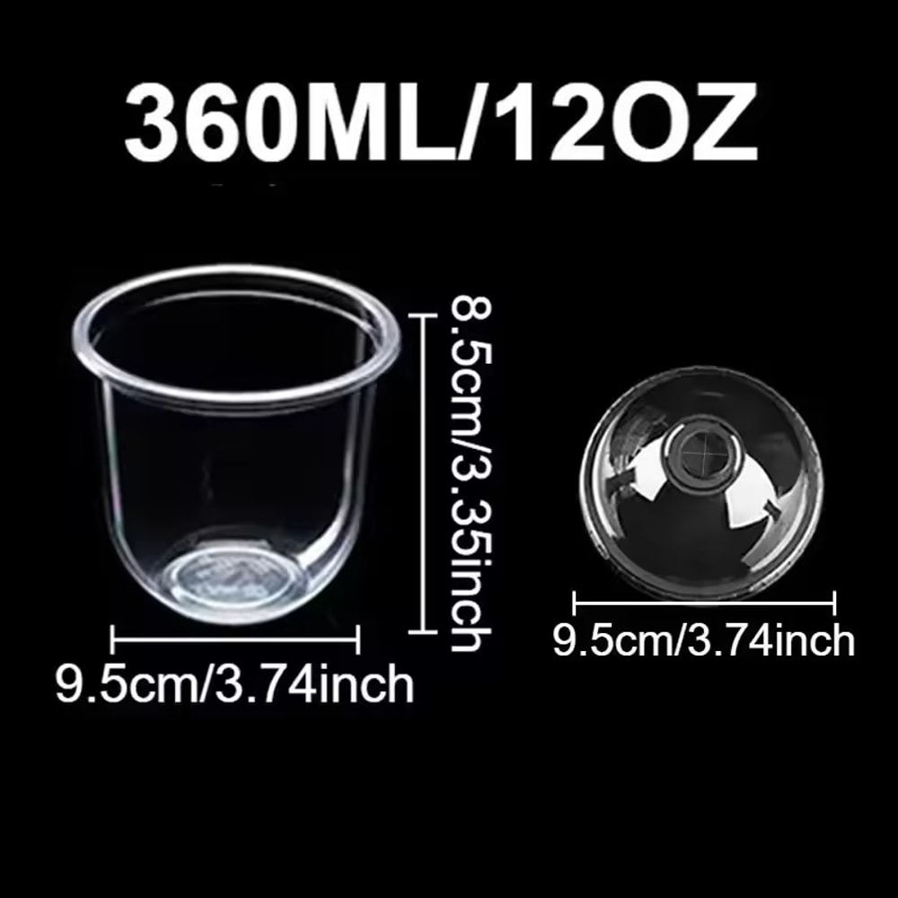 U Shaped Disposable Dessert Cups With Lids For Parfait Mousse And Fruit 7
