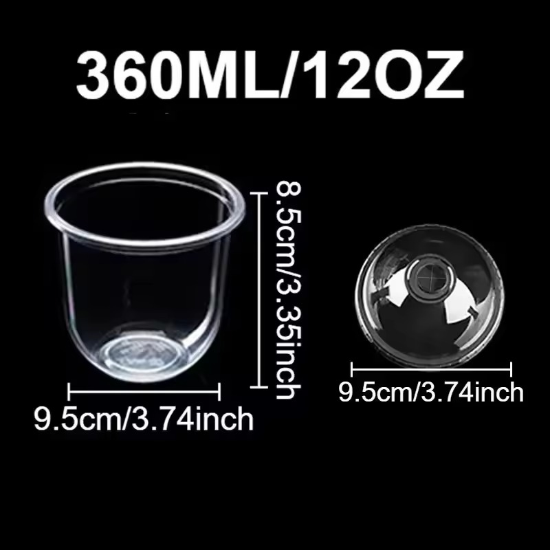 U Shaped Disposable Dessert Cups With Lids For Parfait Mousse And Fruit 7