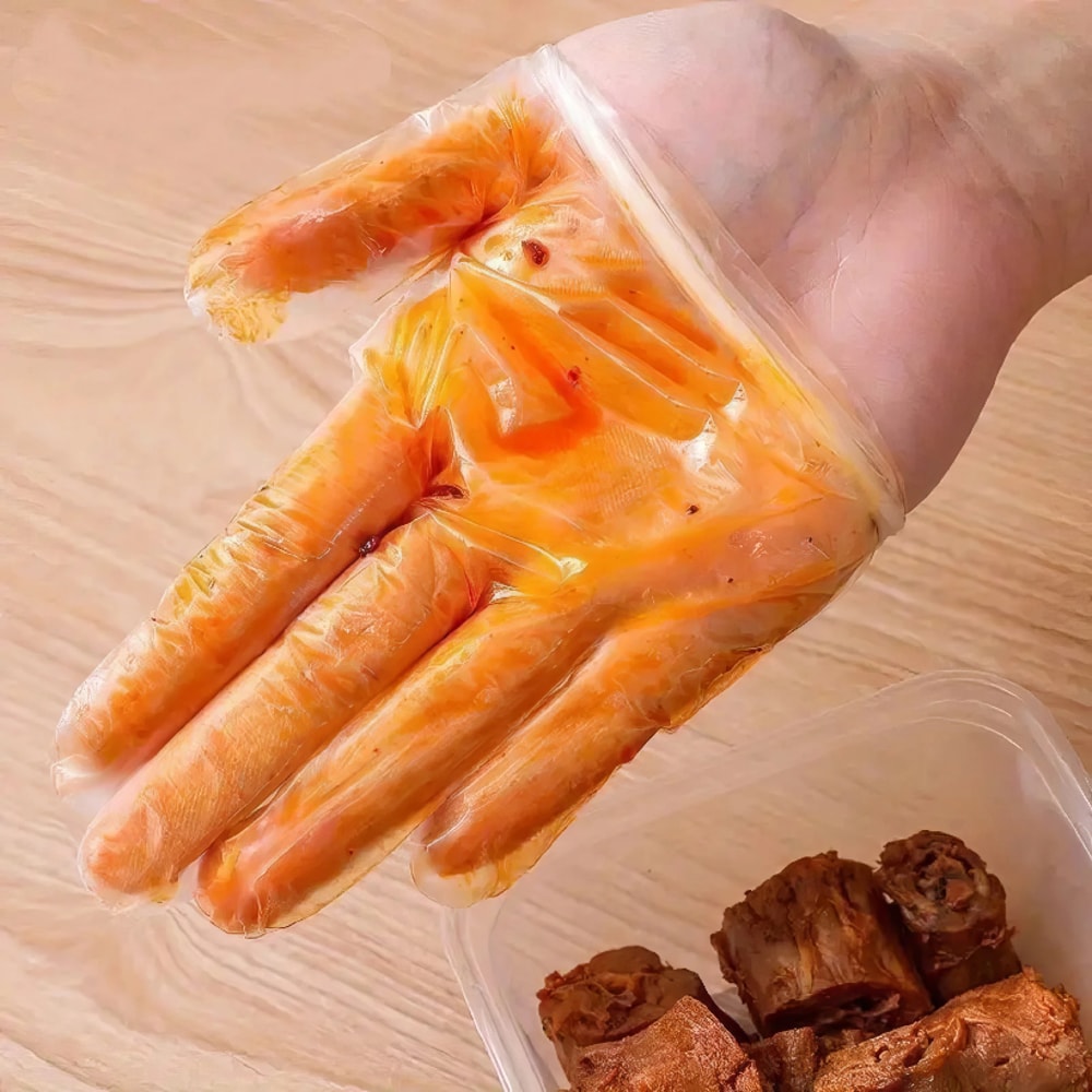 Premium Transparent Waterproof Disposable Kitchen Gloves
