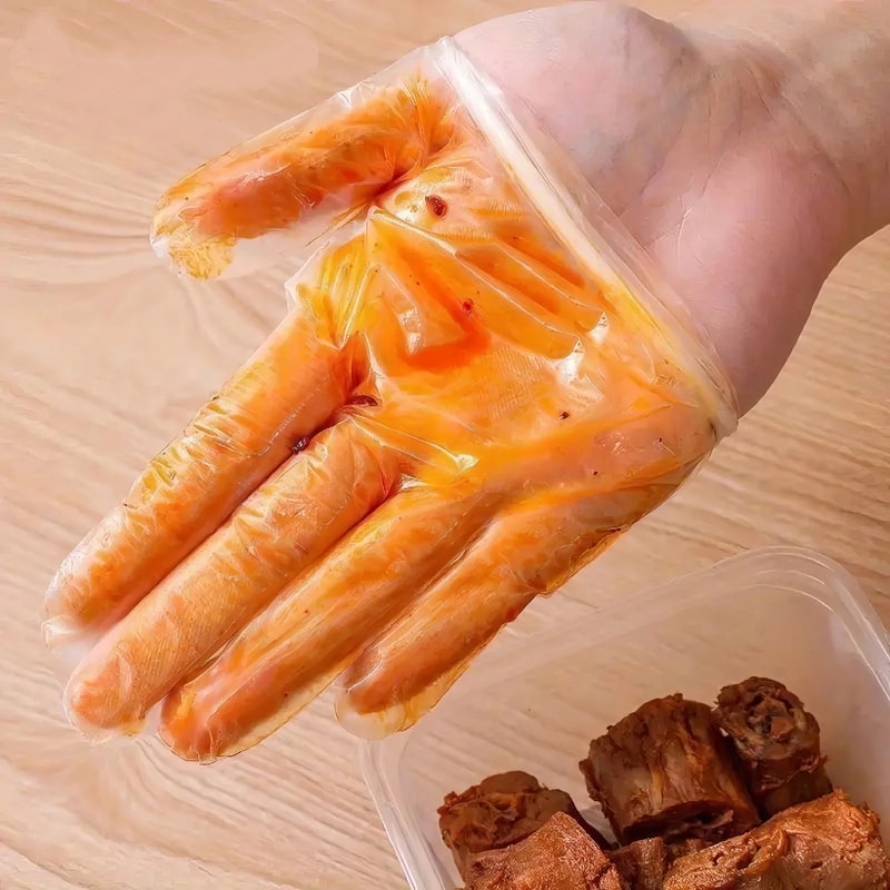 Premium Transparent Waterproof Disposable Kitchen Gloves