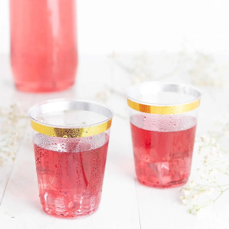 Premium Disposable Party Cups Plastic Tumblers For Events Drinks 4