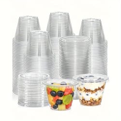 disposable clear plastic cups with lids party & picnic drinkware