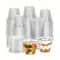 Disposable Clear Plastic Cups with Lids Party & Picnic Drinkware