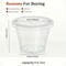 Disposable Clear Plastic Cups with Lids Party & Picnic Drinkware
