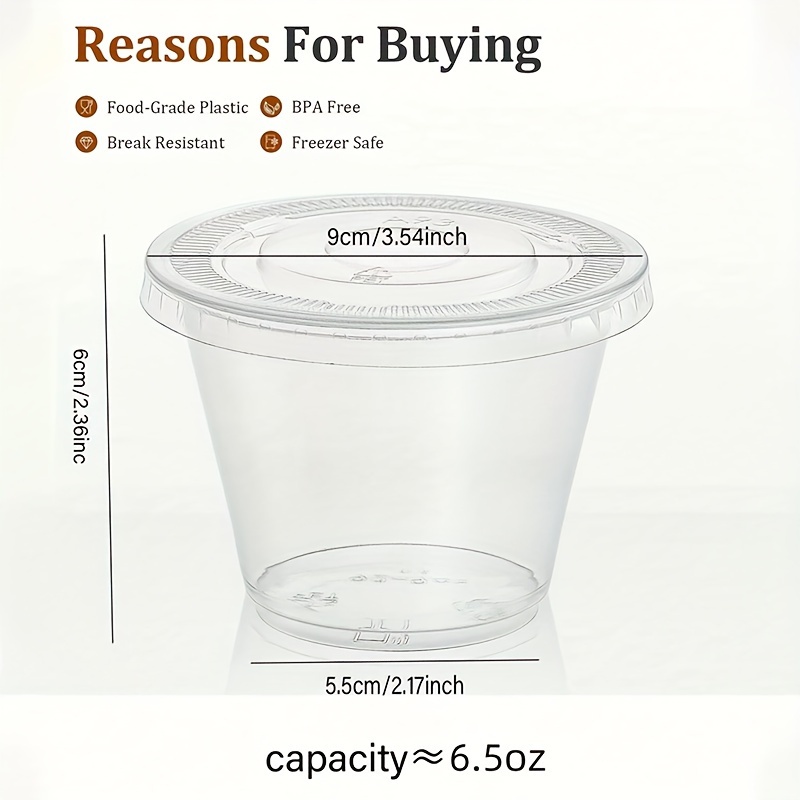 Disposable Clear Plastic Cups with Lids Party & Picnic Drinkware