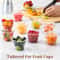 Disposable Clear Plastic Cups with Lids Party & Picnic Drinkware