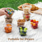 Disposable Clear Plastic Cups with Lids Party & Picnic Drinkware