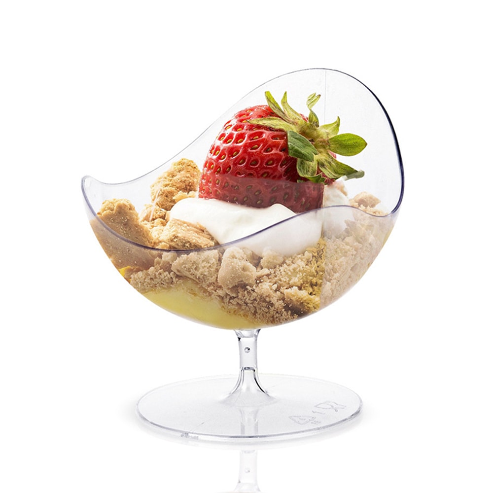 Clear Disposable Dessert Cups for Parties Weddings Mousse Ice Cream