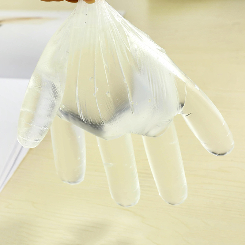 Disposable Transparent Plastic Gloves for Food Prep Waterproof Gloves Protection