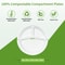Premium Eid Mubarak Paper Plates Ramadan Disposable Plates For Party Festive Tableware 1