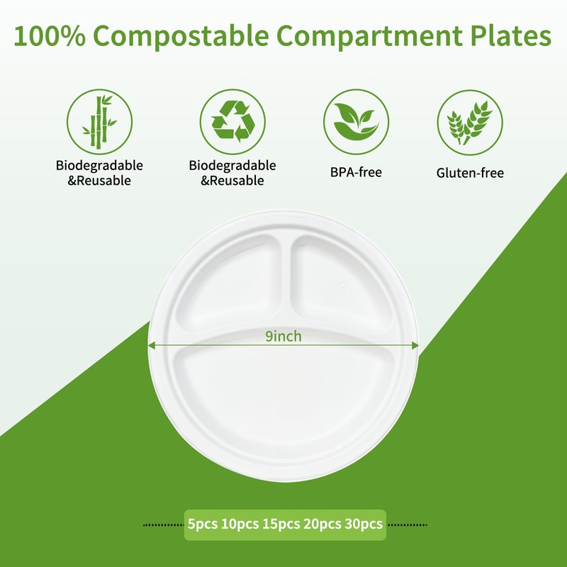 Premium Eid Mubarak Paper Plates Ramadan Disposable Plates For Party Festive Tableware 1
