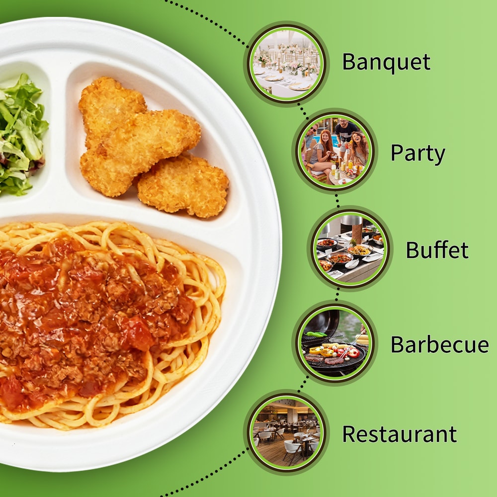 Premium Eid Mubarak Paper Plates Ramadan Disposable Plates For Party Festive Tableware 2