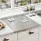 Stainless Steel Folding Chopping Board Double Sided L Shaped Kitchen Prep Board
