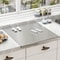 Stainless Steel Folding Chopping Board Double Sided L Shaped Kitchen Prep Board