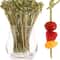 Natural Bamboo Cocktail Picks & Knot Skewers Garnish Sticks for Drinks, Fruit, Charcuterie