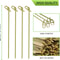 Natural Bamboo Cocktail Picks & Knot Skewers Garnish Sticks for Drinks, Fruit, Charcuterie