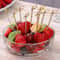 Natural Bamboo Cocktail Picks & Knot Skewers Garnish Sticks for Drinks, Fruit, Charcuterie
