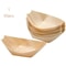 Disposable Wooden Serving Trays Pine Wood Food Boats for Catering & Parties