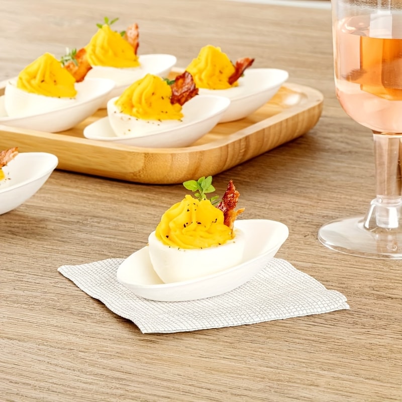 Disposable Tasting Plates Compostable Microwavable & Freezable