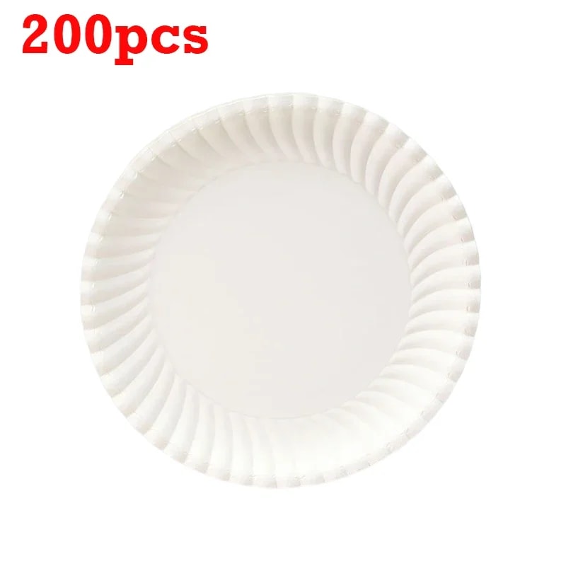 Premium Party & Disposable Paper Plates Rectangular & Round Cake Serving Trays