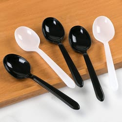 disposable plastic spoons for ice cream and party tableware