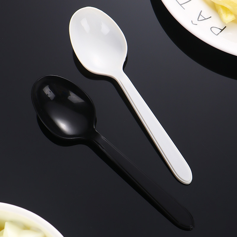 Disposable Plastic Spoons for Ice Cream and Party Tableware