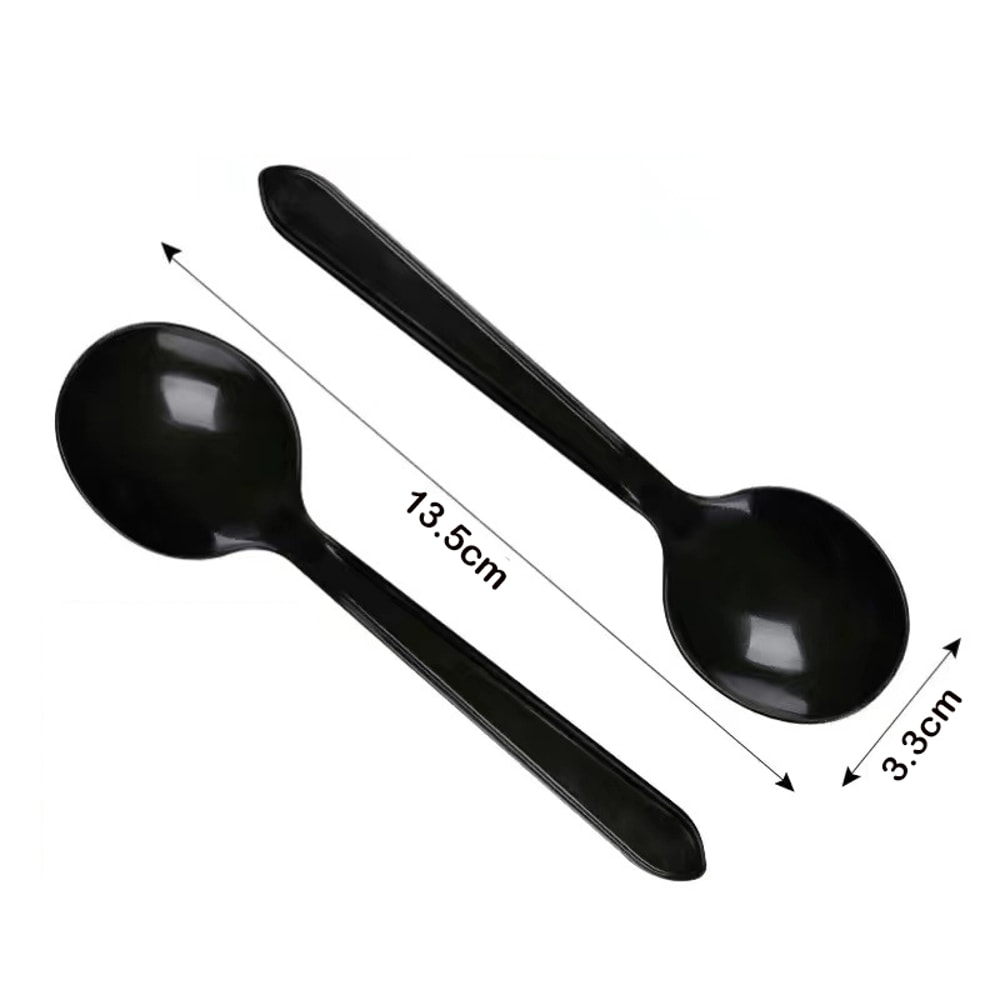 Disposable Plastic Spoons for Ice Cream and Party Tableware