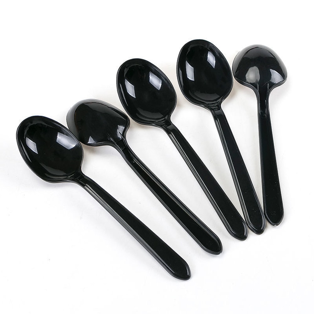 Disposable Plastic Spoons for Ice Cream and Party Tableware